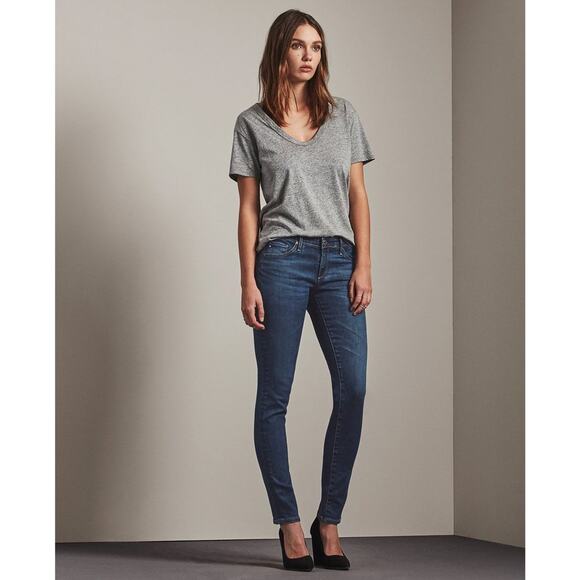 AG Adriano Goldschmied The Stilt Cigarette Leg Dark Wash Skinny Leg Jean Size 26 - Picture 1 of 12